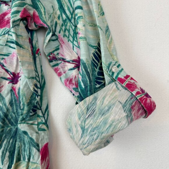 Tommy Bahama LS Knit Tropical Print Shirt - Picture 4 of 7